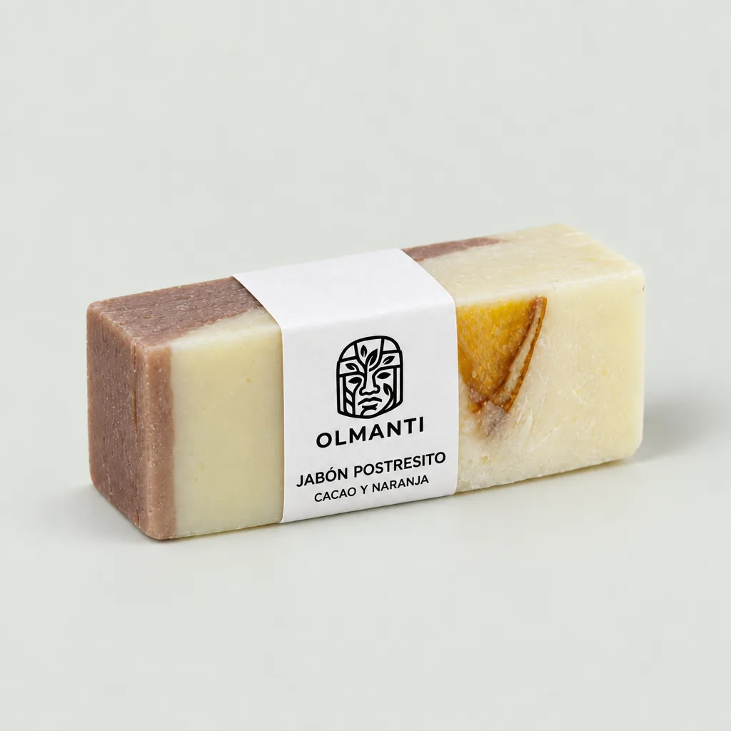 Jabón postresito, aroma Cacao y naranja